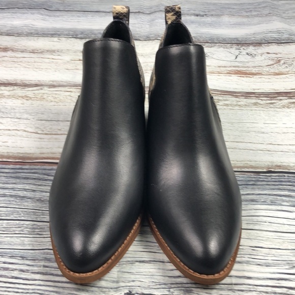 1.State IDana Ankle Boot Black/Snake Print Sz 7M - Picture 2 of 12